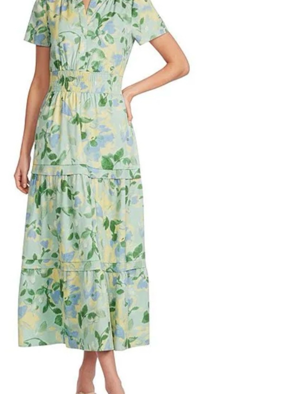 Casa Cabana Emme Floral Tiered Maxi Dress